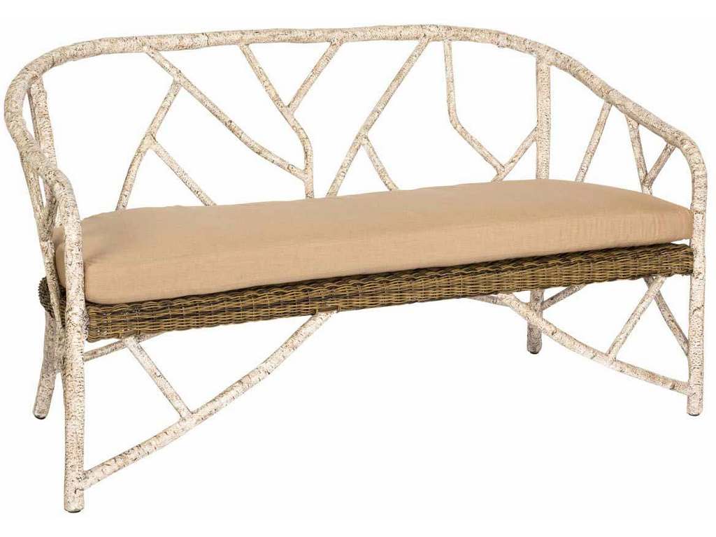 Woodard S545051 River Run Faux Bois Love Seat