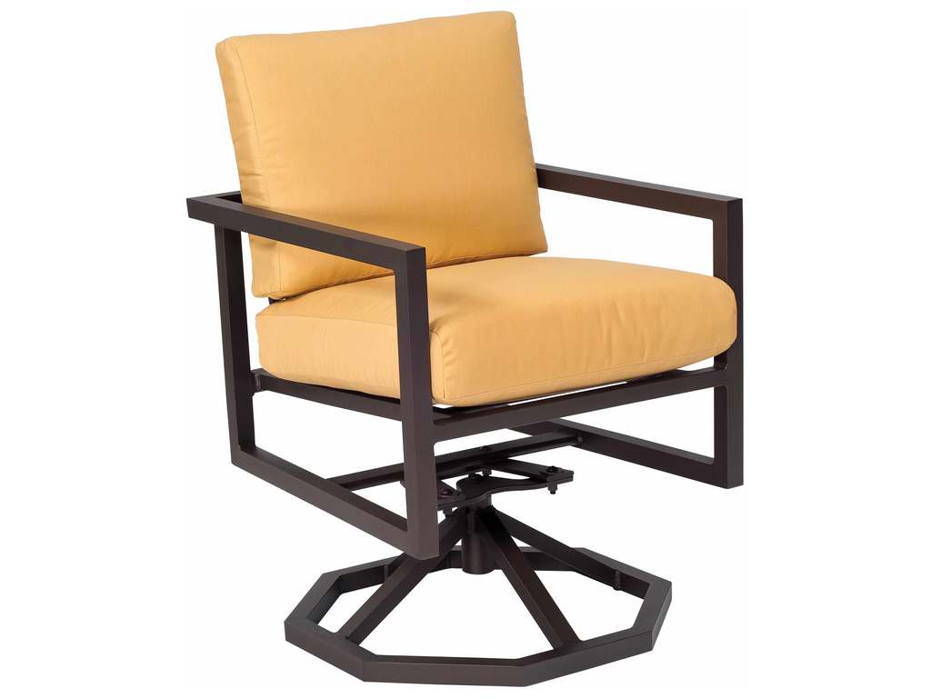 Woodard 3Z0472 Salona   Swivel Rocking Dining Armchair