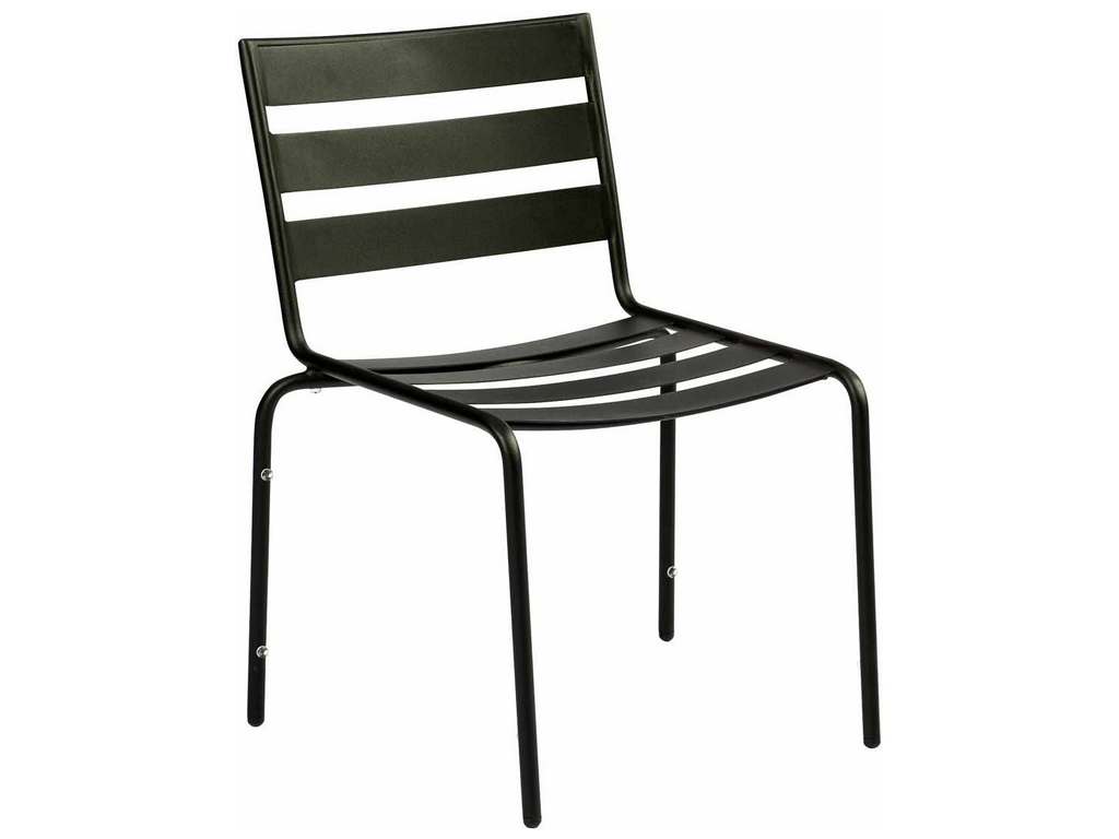 Woodard 110002.92 Metro Textured Black Dining Side Chair Stackable Woodard 110002.92 Metro Textured Black Dining Side Chair Stackable