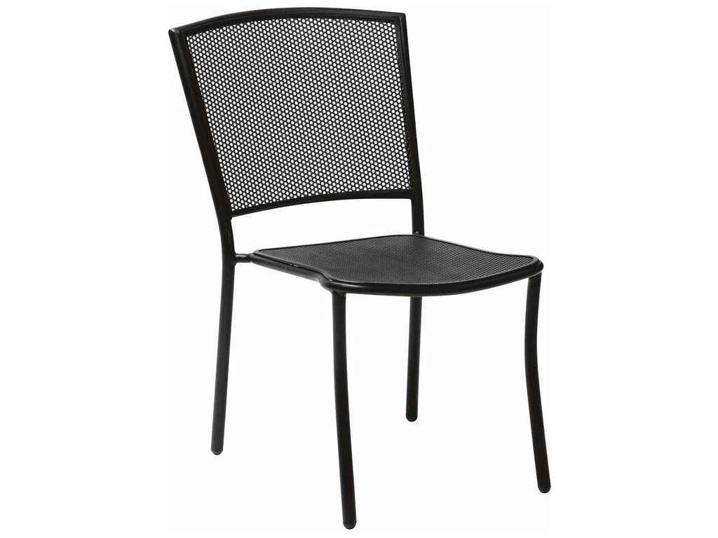Woodard 7R0022.92 Albion Textured Black Side Chair Stackable Woodard 7R0022.92 Albion Textured Black Side Chair Stackable