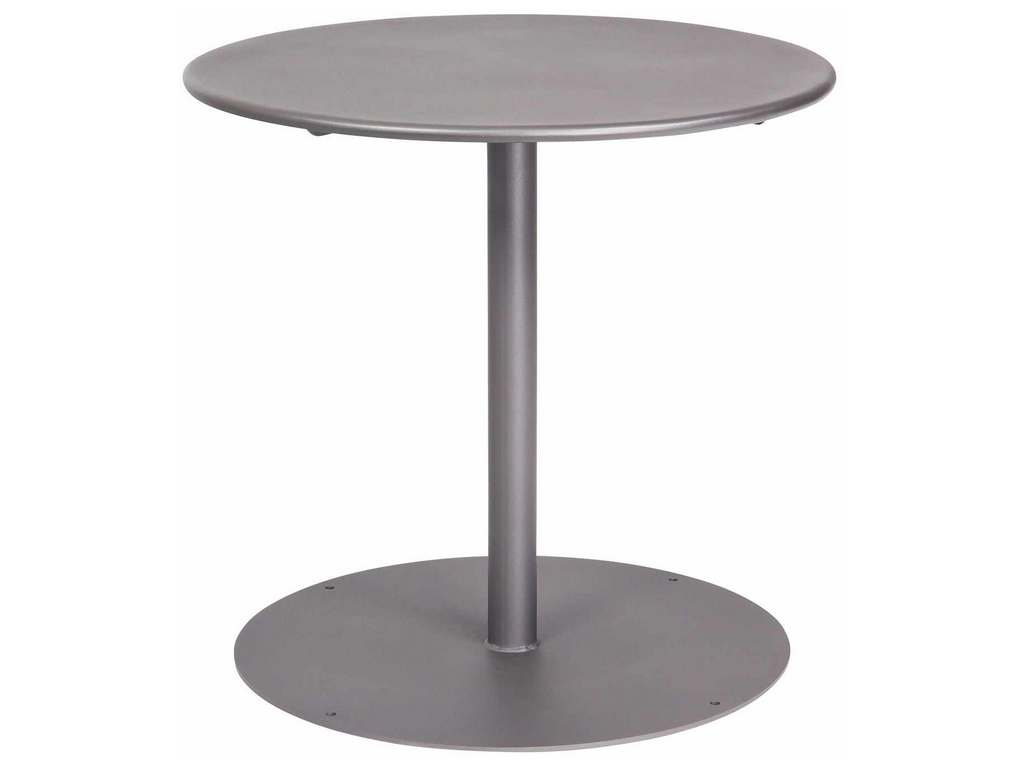 Woodard 13L3RD30  Solid Iron 30 inch Round Bistro Table with Pedestal Base