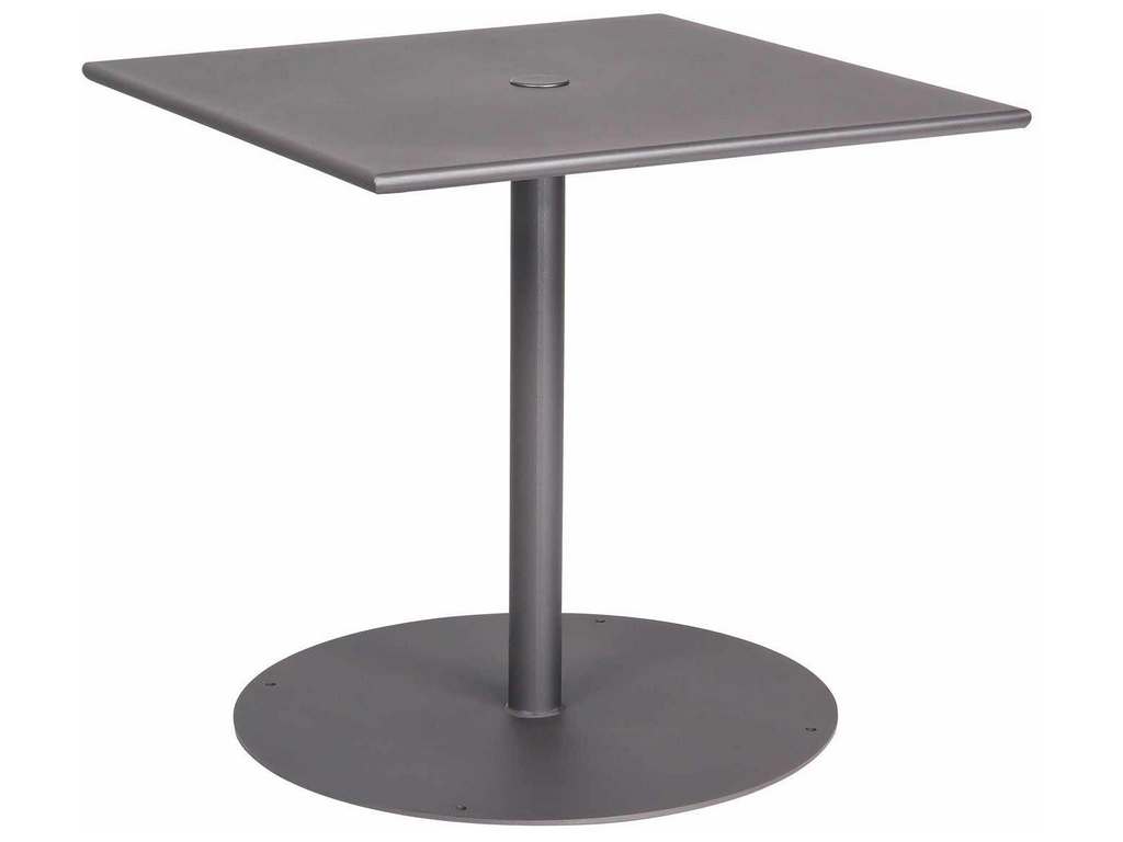 Woodard 13L3SD30 Solid Iron 30 inch Square Bistro Table with Pedestal Base Woodard 13L3SD30 Solid Iron 30 inch Square Bistro Table with Pedestal Base