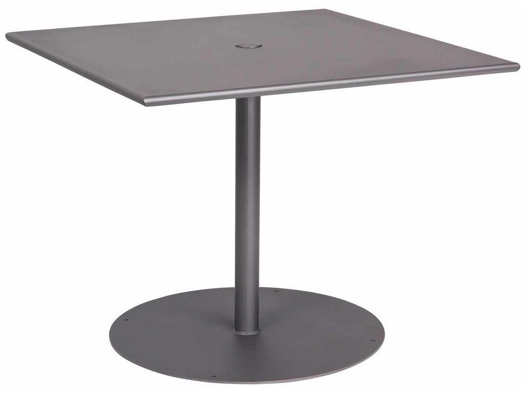 Woodard 13L3SU36  Solid Iron 36 inch Square Umbrella Table with Pedestal Base