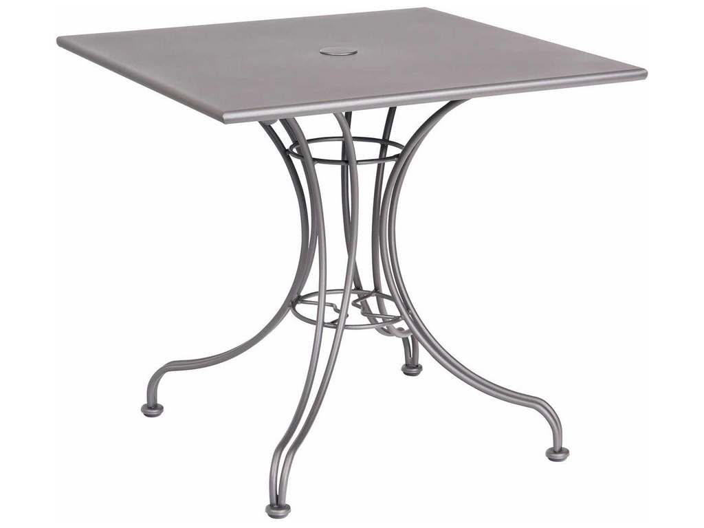 Woodard 13L4SD30  Solid Iron 30 inch Square Bistro Table with Universal Base