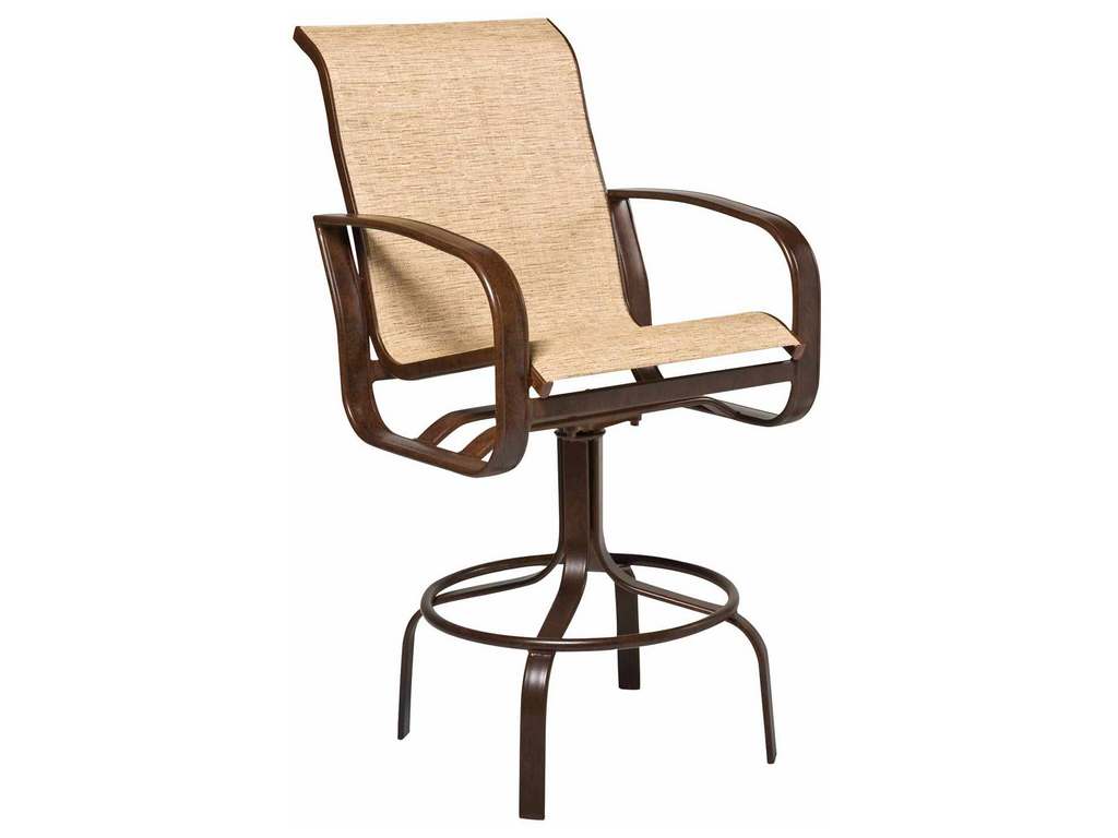 Woodard 2FH468 Cayman Isle Sling Swivel Bar Stool Woodard 2FH468 Cayman Isle Sling Swivel Bar Stool