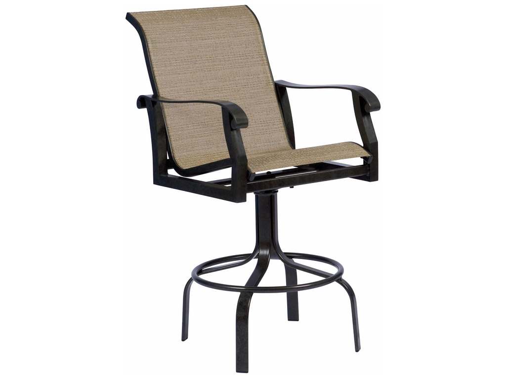 Woodard 420468 Cortland   Sling Swivel Bar Stool