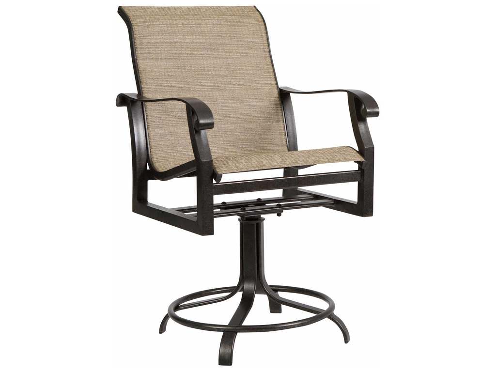 Woodard 420469 Cortland   Sling Swivel Counter Stool