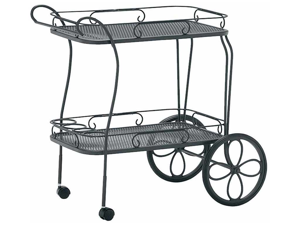 Woodard 880080  Tables and Accessories Tea Cart Mesh Top with Removable Serving Tray
