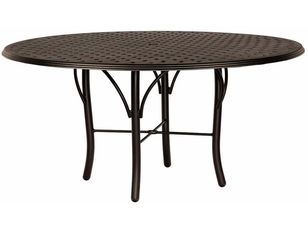 Woodard 5D4800  04960 Thatch Complete Tables Round Dining Umbrella Table