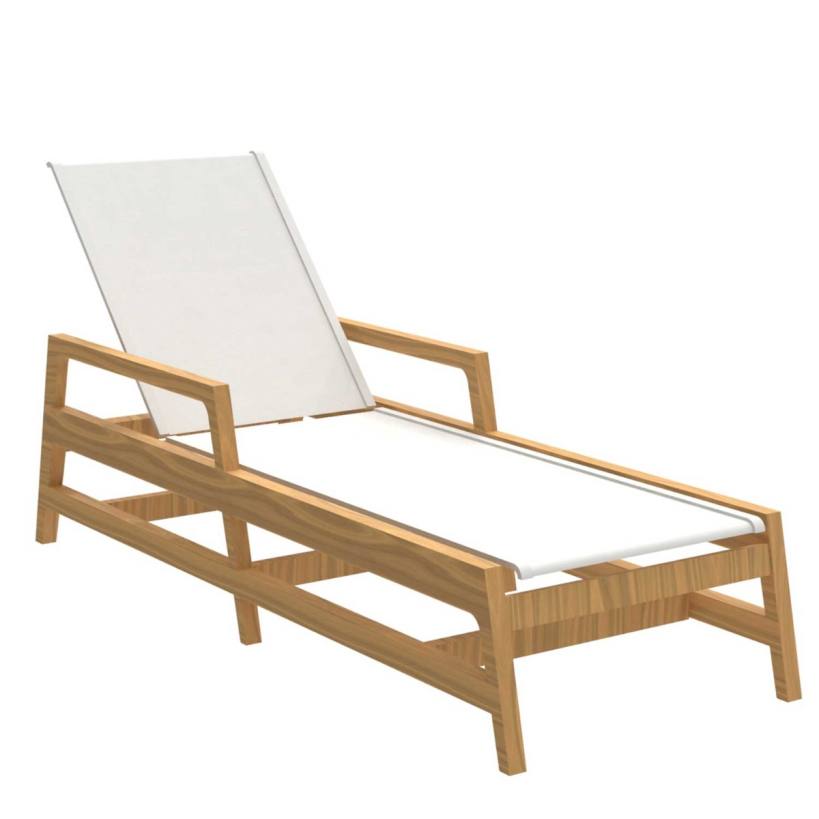 Summer Classics 1282 Seashore Chaise W/ Arms
