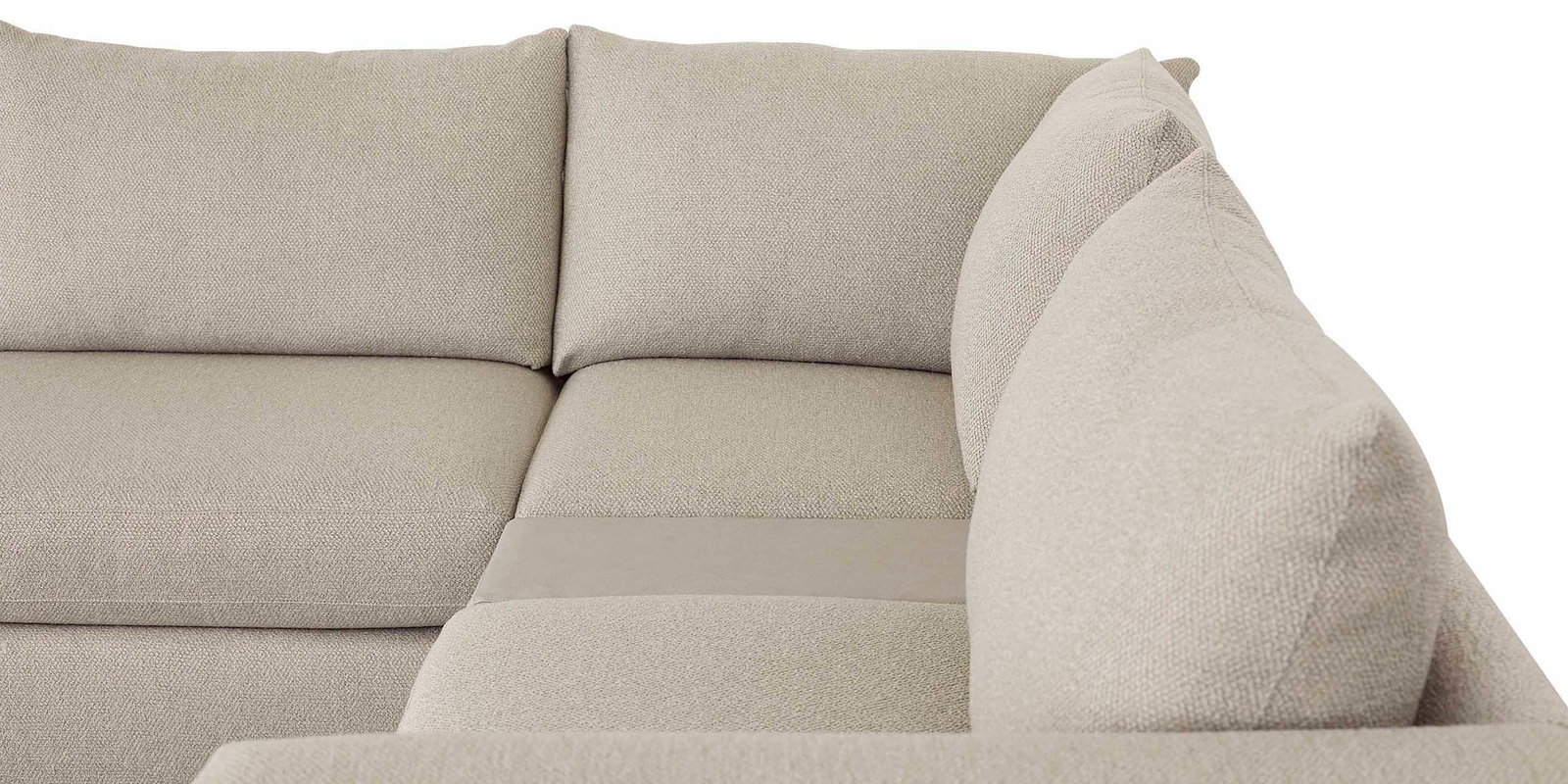 Bassett Furniture 2676-CSECTLBFC Beckham Bumper Modular Sectional with Console