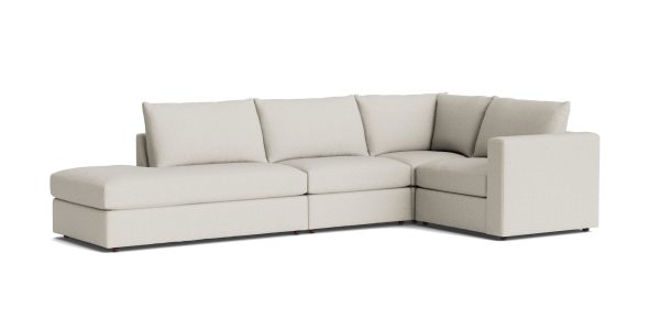 Bassett Furniture 2676-LSECTBWFC Beckham Bumper Modular L-Shaped Sectional