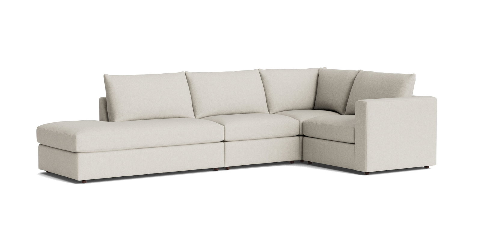 Bassett Furniture 2676-LSECTBWFC Beckham Bumper Modular L-Shaped Sectional