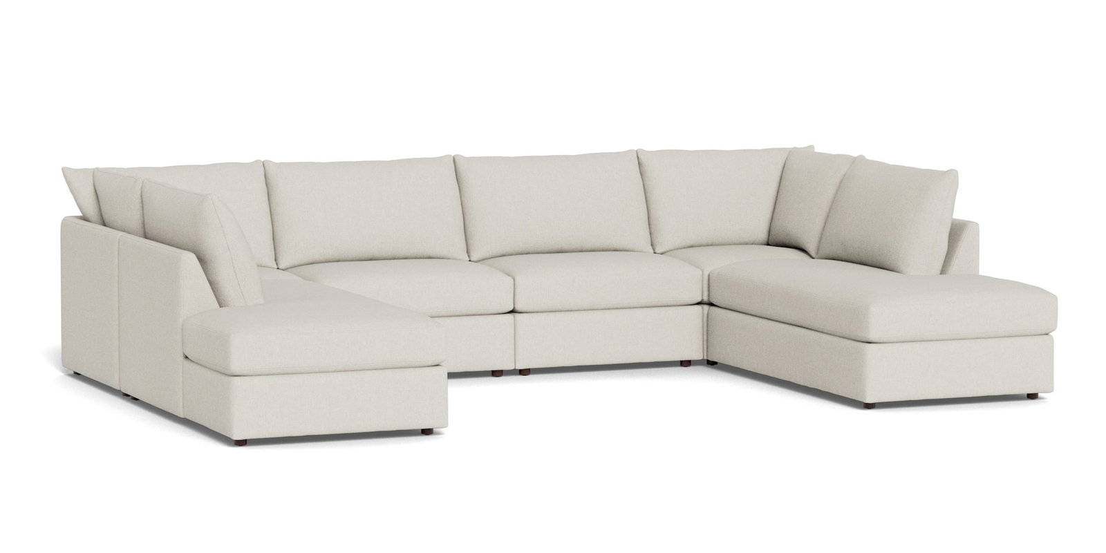 Bassett Furniture 2676-USECTBFC Beckham Bumper Modular U-Shaped Sectional