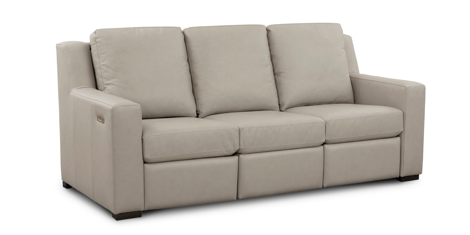 Bassett Furniture 2900-72ML Somers Leather Reclining Sofa