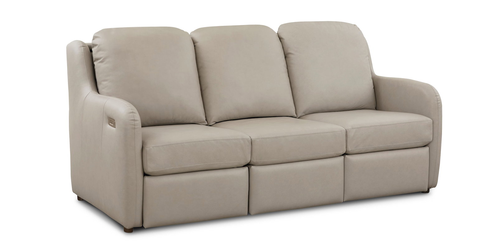 Bassett Furniture 2906-72TML Wrenn Motion Leather Reclining Sofa
