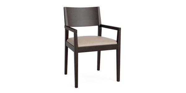 Bassett Furniture 4226-2654L-55 Myers Leather Arm Dining Chair