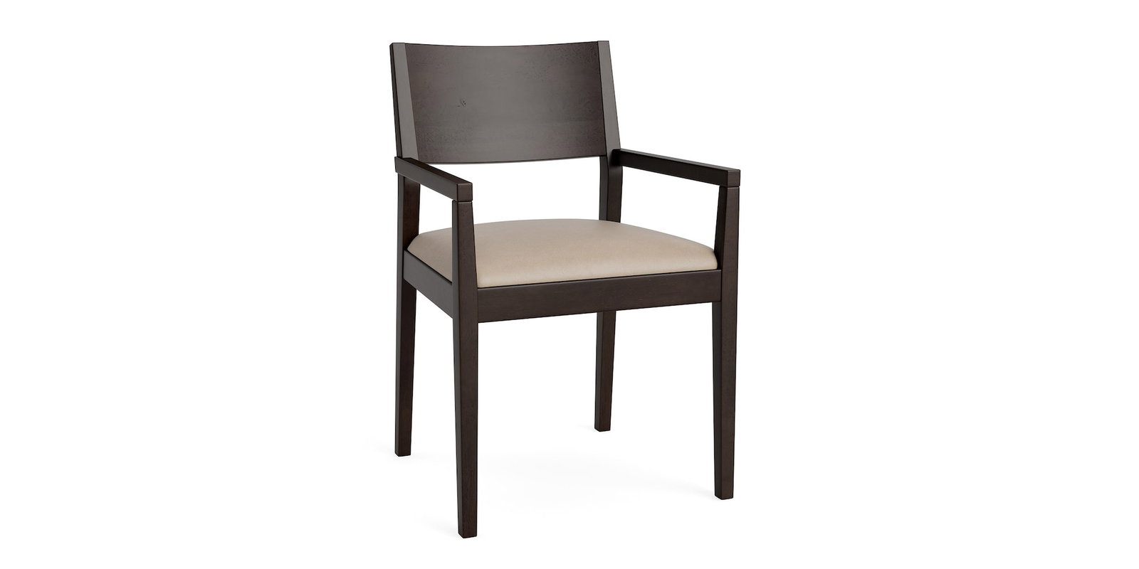 Bassett Furniture 4226-2654L-55 Myers Leather Arm Dining Chair