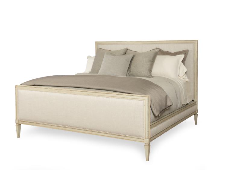 Century Furniture 899-157 Maison ’47 Upholstered Low Hb Tall Fb Panel Bed – Cal King 6/0