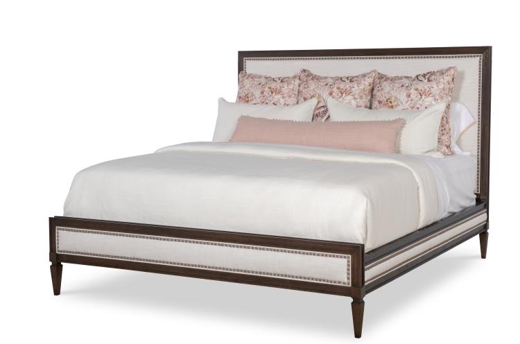 Century Furniture 899-167 Maison ’47 Upholstered Low Hb Low Fb Panel Bed – Cal King 6/0