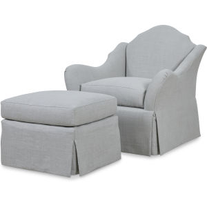 Wesley Hall BW2593-24 Leighton Ottoman