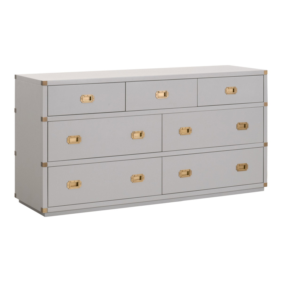Essentials For Living 6132.DGR/BGLD Bradley 7-Drawer Double Dresser