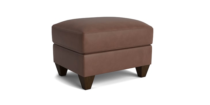 Bassett Furniture C000-01L True Custom Leather Ottoman