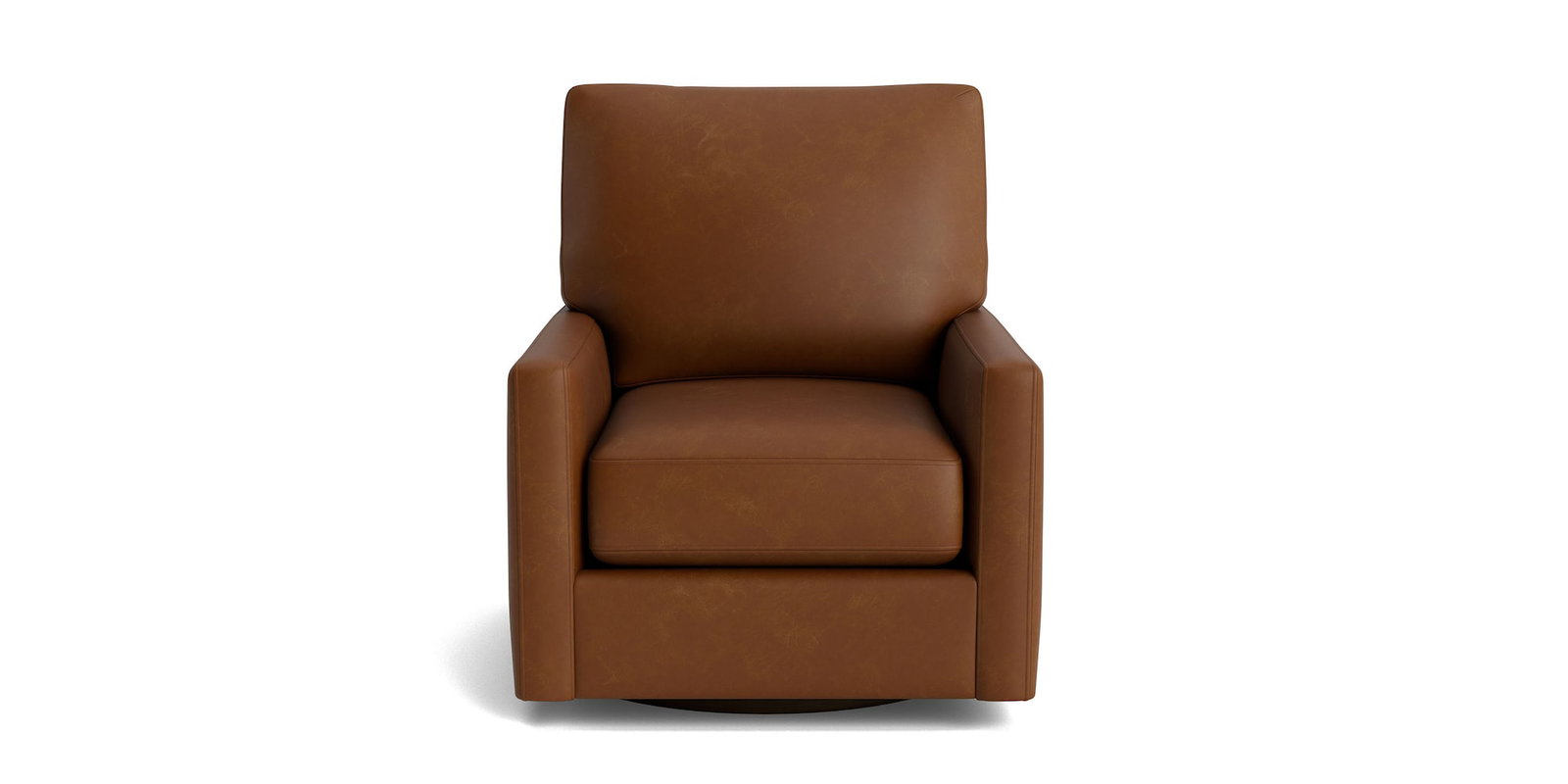 Bassett Furniture C500-05SFL True Custom Leather Track Arm Swivel Chair
