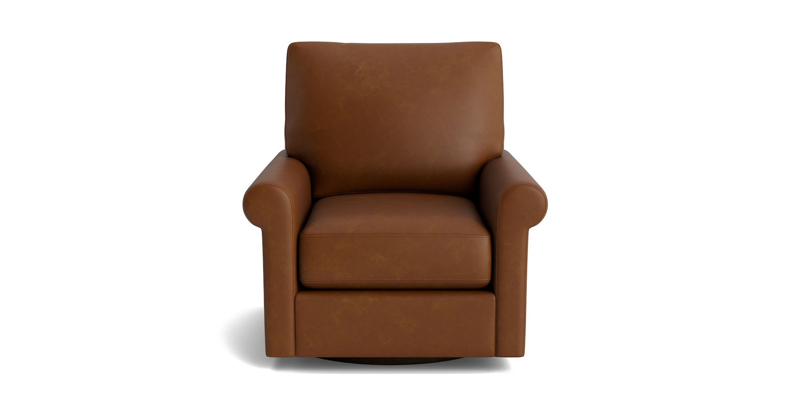 Bassett Furniture C100-05SFL True Custom Leather Sock Arm Swivel Chair