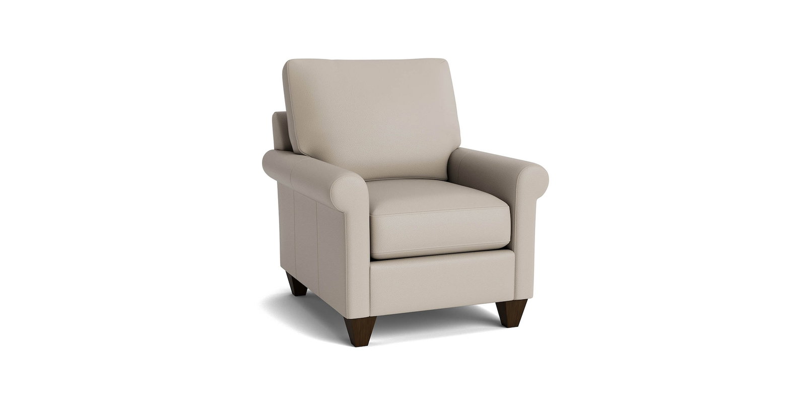 Bassett Furniture C100-12SFL True Custom Leather Sock Arm Accent Chair