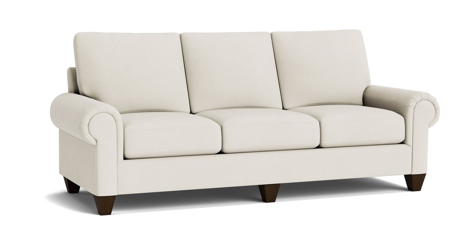 Bassett Furniture C400-72SF True Custom Large Panel Arm Sofa