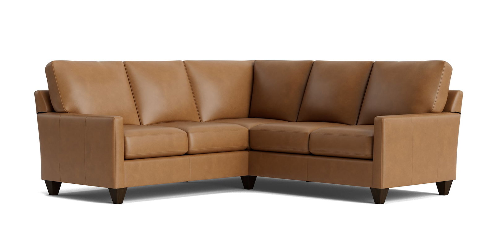 Bassett Furniture C500-L4161SFL True Custom Leather Track Arm L-Shaped Sectional Bassett Furniture C500-L4161SFL True Custom Leather Track Arm L-Shaped Sectional