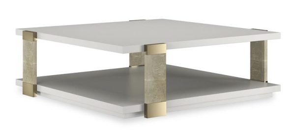 Caracole Furniture CLA-424-406 I'll Take The Corner Cocktail Table