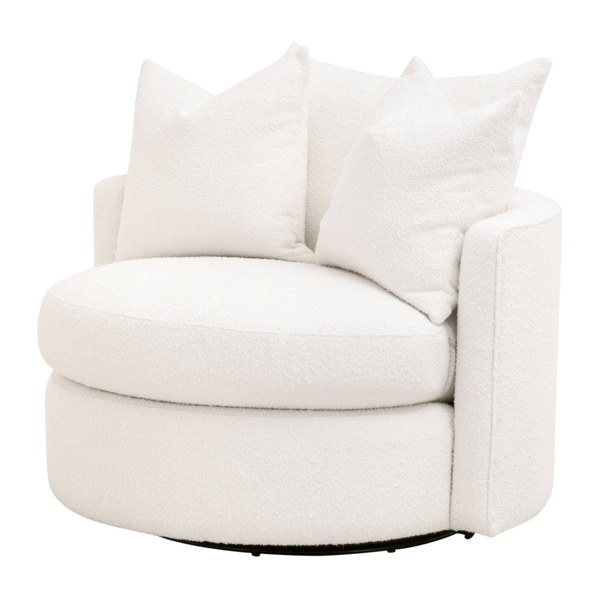 Essentials For Living 6644-P.BOU-SNO Lourne Petite Swivel Sofa Chair