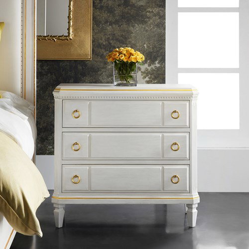 Modern History MH1149F01 Covington Three Drawer Bedside Chest