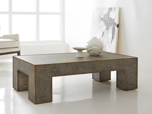 Modern History MH1165F01 Roland Shagreen Cocktail Table