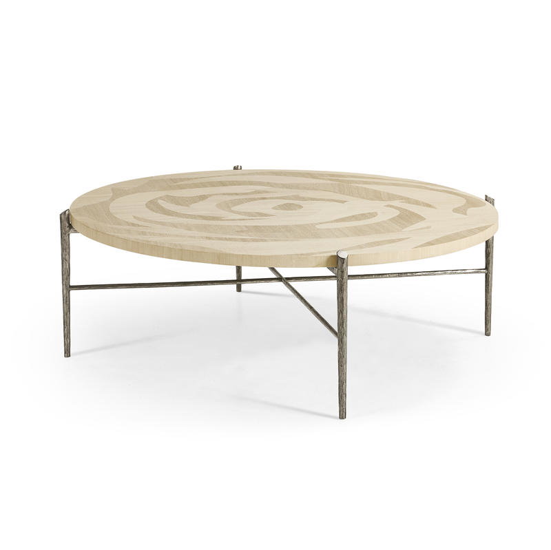 Jonathan Charles 001-3-DL0-NLS Tidepool Round Cocktail Table