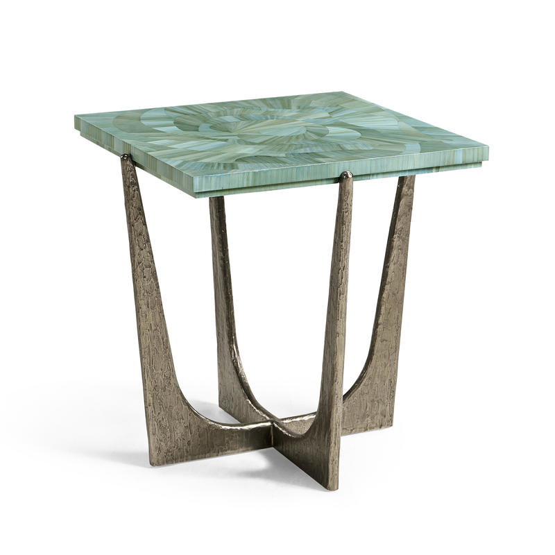 Jonathan Charles 001-3-BN0-BLS Seaglass End Table