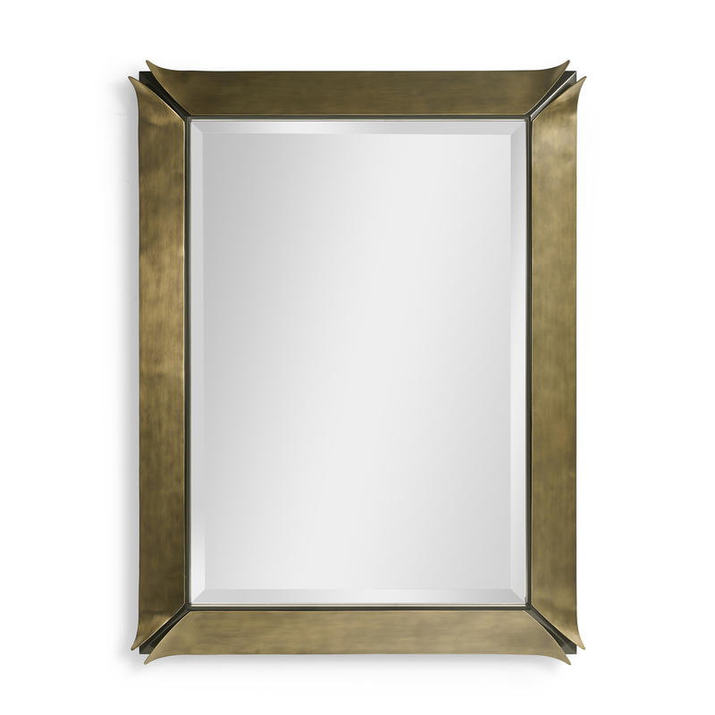 Jonathan Charles 007-3-300-SBR Hammersmith Rectangle Mirror