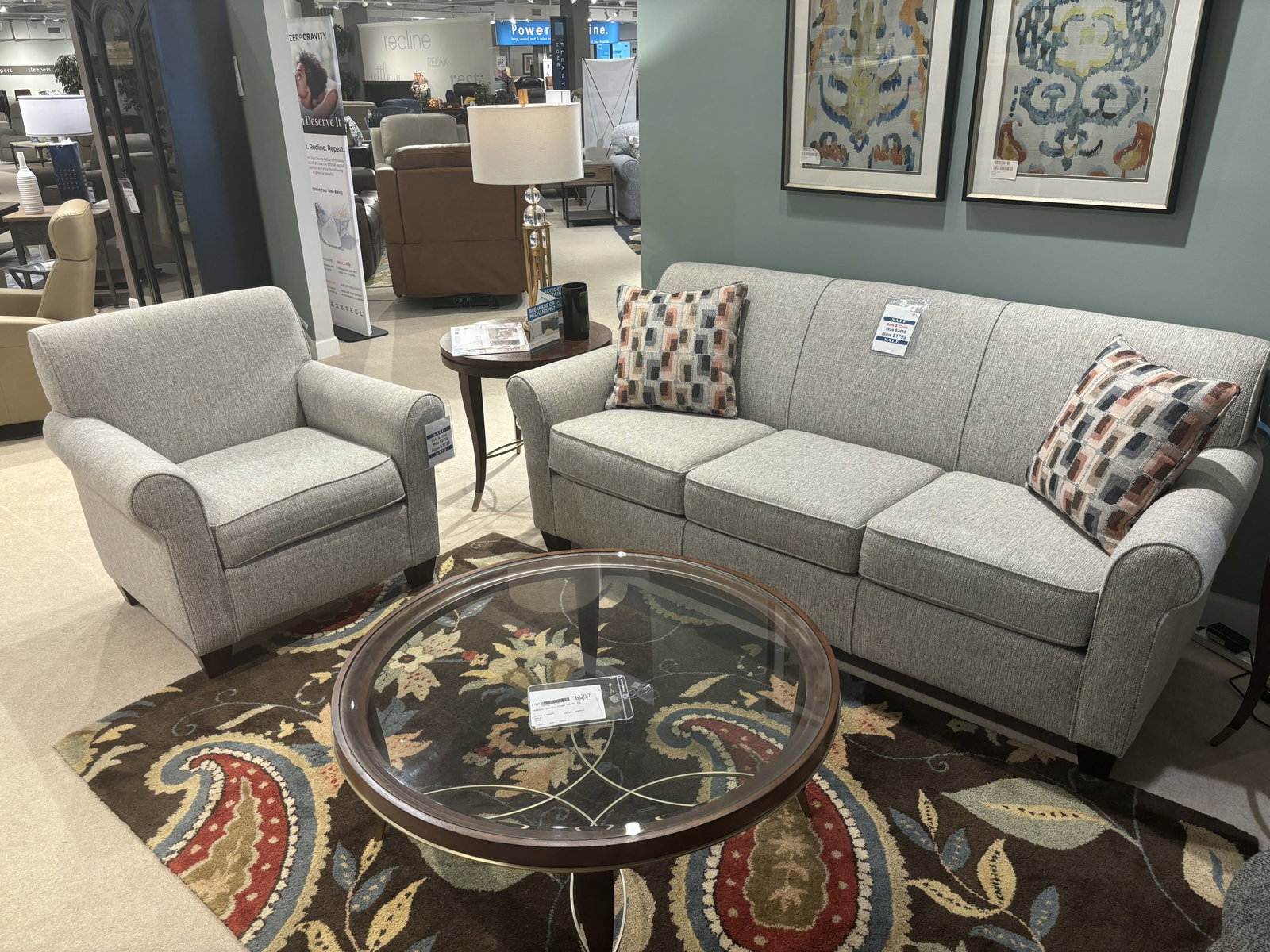 Flexsteel 5990-31 Dana Sofa and Chair