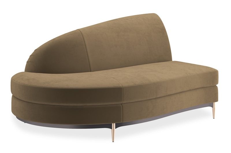 Caracole Furniture UPH-424-LH1-F Three’s Company LAF Chaise