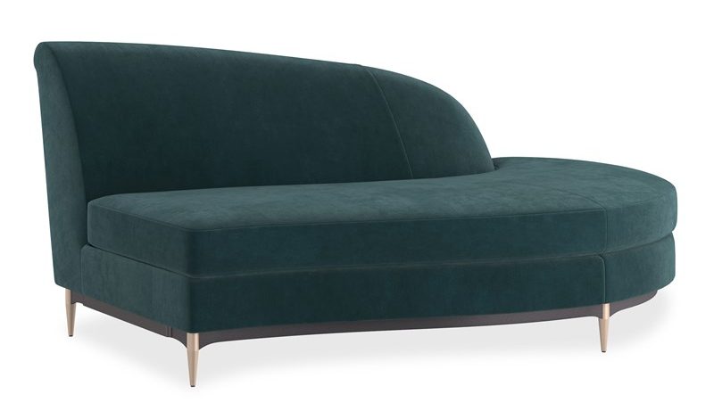 Caracole Furniture UPH-424-RH1-C Three’s Company RAF Chaise