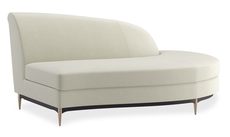 Caracole Furniture UPH-424-RH1-D Three’s Company RAF Chaise