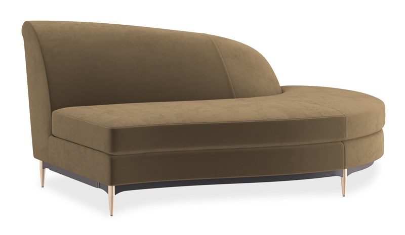 Caracole Furniture UPH-424-RH1-F Three’s Company RAF Chaise