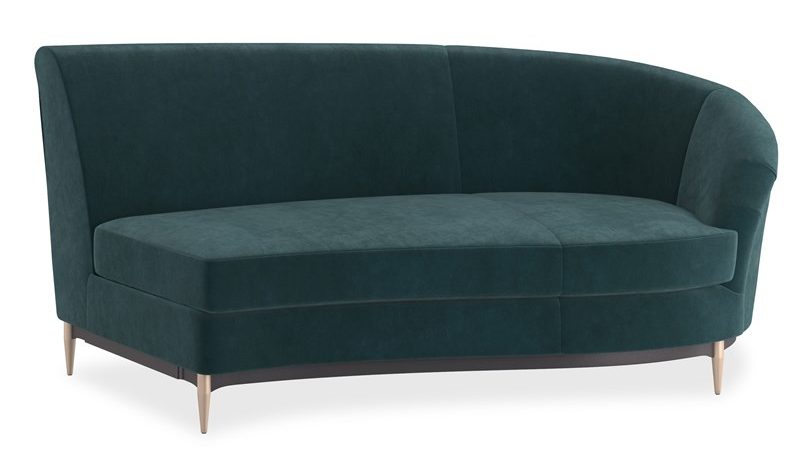 Caracole Furniture UPH-424-RS1-C Three’s Company RAF Sofa