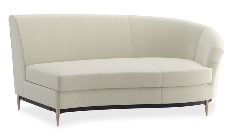 Caracole Furniture UPH-424-RS1-D Three’s Company RAF Sofa