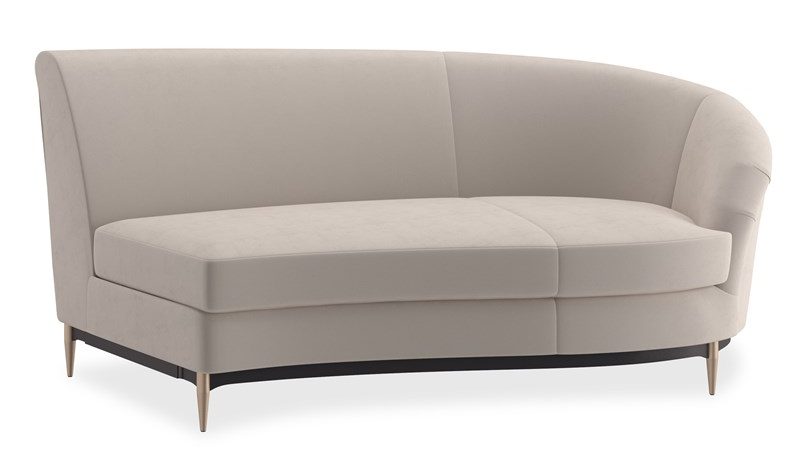 Caracole Furniture UPH-424-RS1-E Three’s Company RAF Sofa