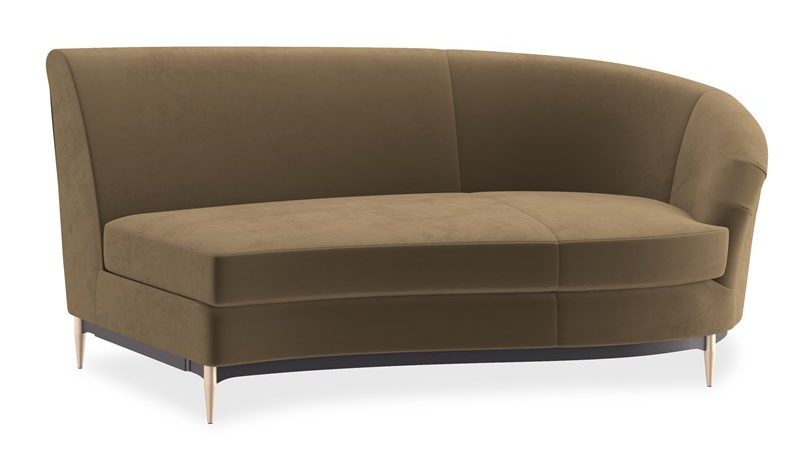 Caracole Furniture UPH-424-RS1-F Three’s Company RAF Sofa
