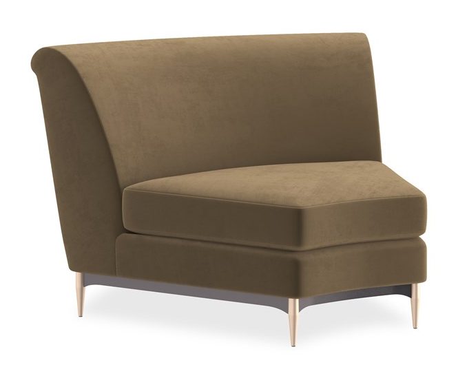 Caracole Furniture UPH-424-WE1-F Three’s Company Wedge