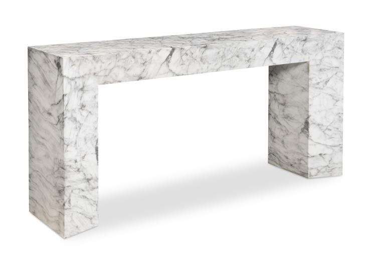 Century Furniture CAA-723 Cadence Console Table Faux Marble